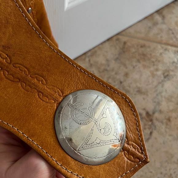 Moroccan pure leather crossbody purse - Picture 8 of 10